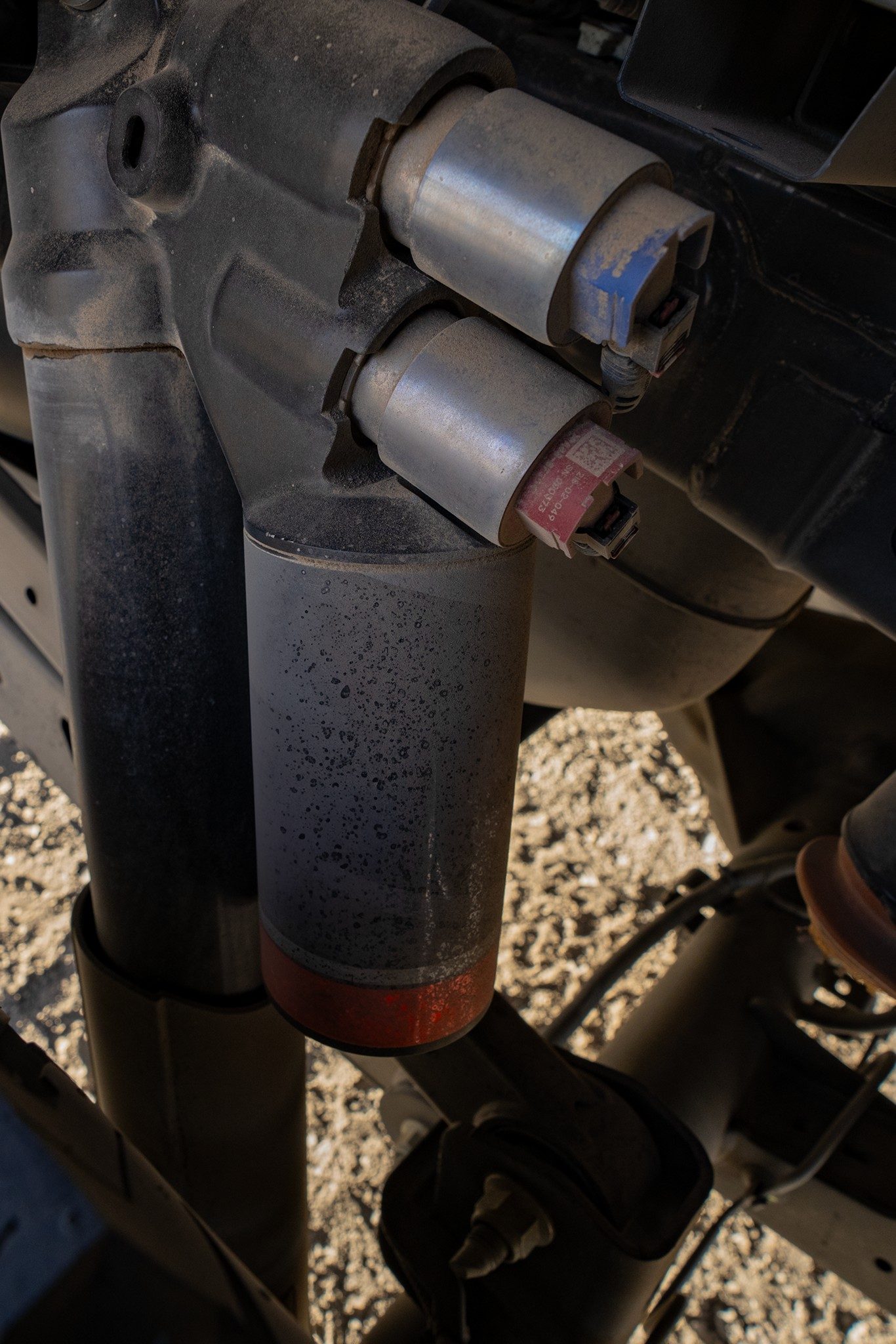 F-150 Raptor factory FOX Live Valve internal-bypass shocks (take-off)