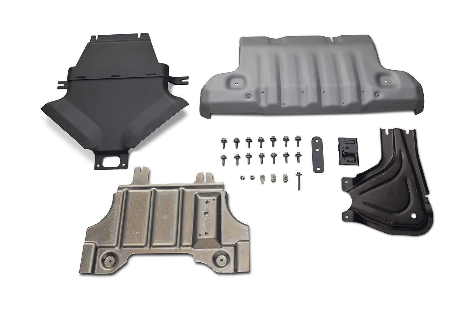Ford Performance Bronco Raptor skid plate kit (OE Raptor front, engine, trans, transfer case skids)