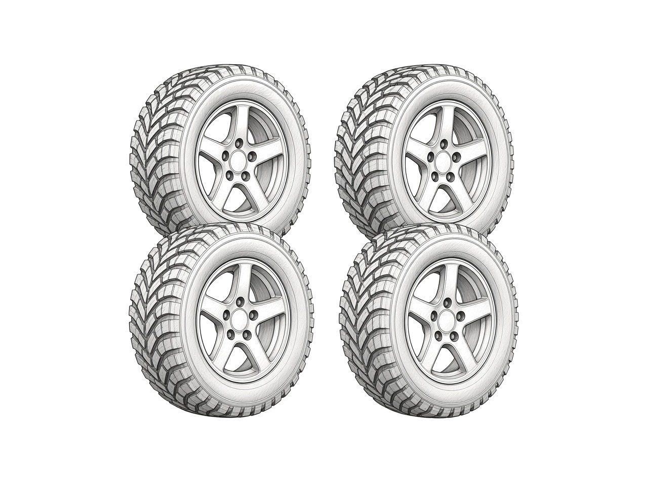 Talon 1000R factory 15" wheel + 30" tire set (take-off) (illustration)
