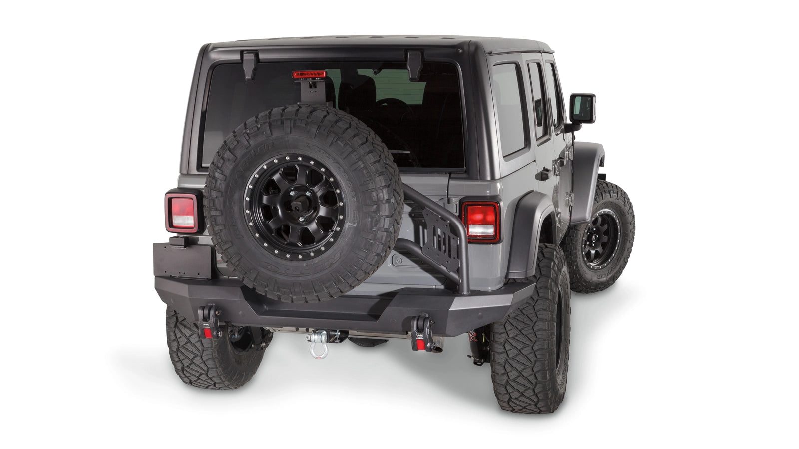 Warn Elite rear bumper (tire carrier compatible), Wrangler JL